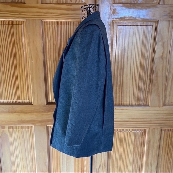 Vintage Mister Leonard Pure Virgin Wool Jacket Coat Dark Academia Gray Size 10 - Picture 4 of 14